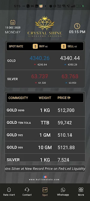Crystal Shine Bullion Screenshot 0