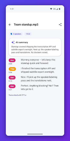 STT.ai: AI Transcription Screenshot 1