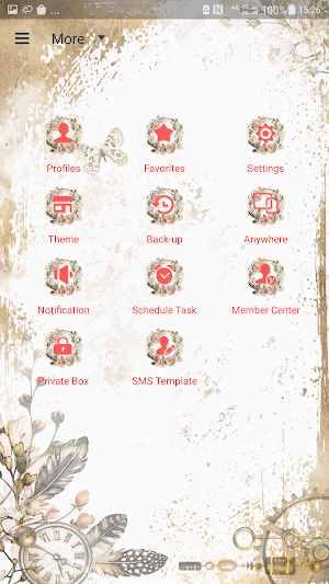 Next SMS Ancient legend Skin Screenshot 2