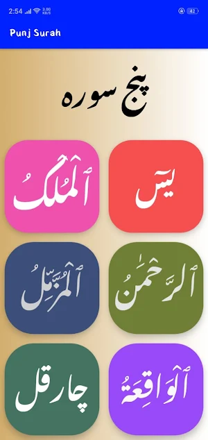 Punj Surah Screenshot 1