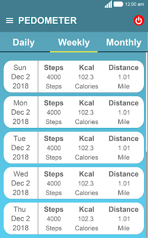 Pedometer - Step Tracker & Calories Counter Screenshot 1