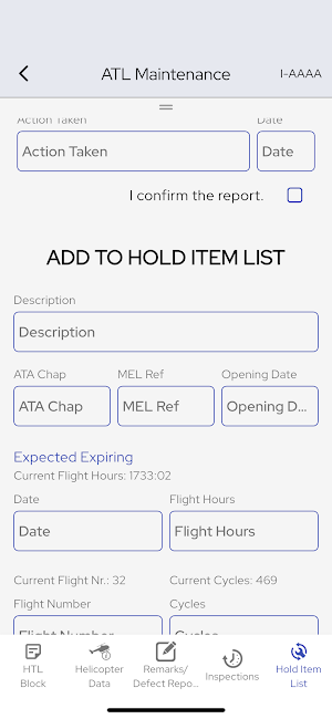 ATL Maintenance App Avioblue Screenshot 2
