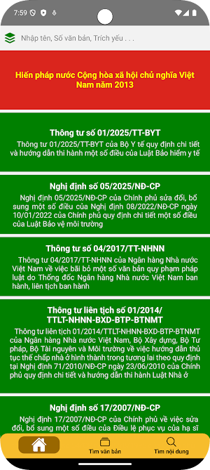 Thư Viện Luật Screenshot 1