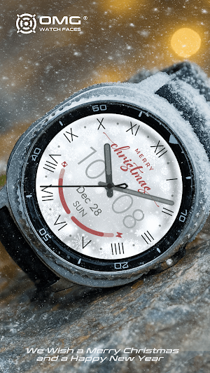 White Christmas - Watch Face Screenshot 2