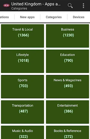 British apps and games Screenshot 1