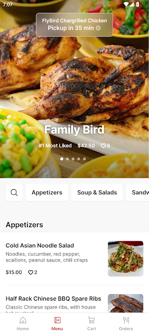 FlyBird Chargrilled Chicken Screenshot 1