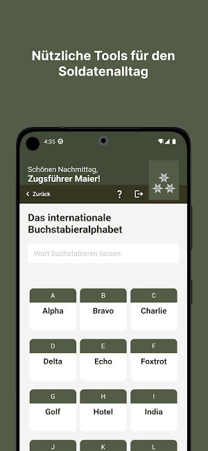 Appmarsch Screenshot 2