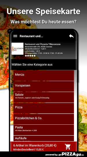 Pizzeria Tillessensee Dorsten Screenshot 3