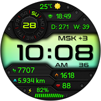 NUVELARO CTS59 Watch face