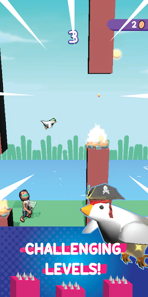 Super Flappy Chicken Game Screenshot 3