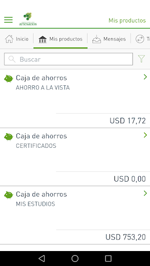 Artesanos en línea Screenshot 2