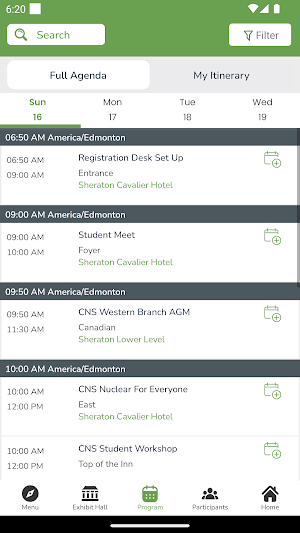 43rd Annual CNS Conference App Screenshot 2