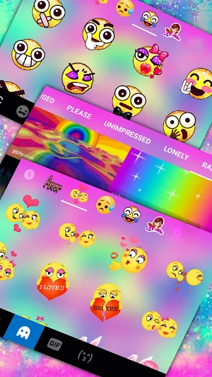 Galaxy Cupcakes Keyboard Background Screenshot 3