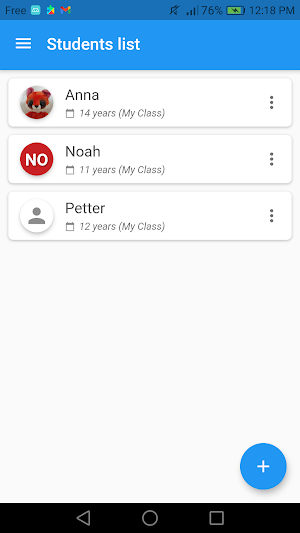 School Marks Tracker: enter marks and show average Screenshot 1