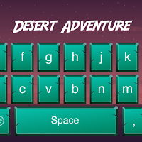 Neon Led keyboard Theme - Desert Adventure Topic