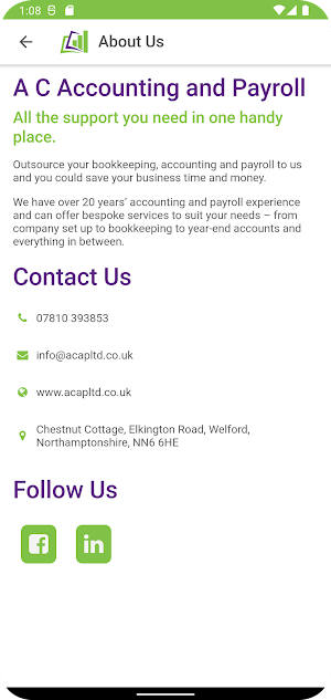 ACAP App Screenshot 1