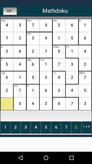 Mathdoku Screenshot 2