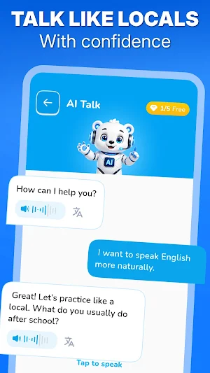 Lurnia: Learn Language with AI Screenshot 1