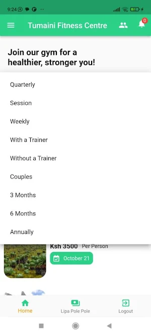 Tumaini Fitness Centre Screenshot 2