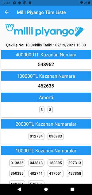 LotoPiyango - Sonuçlar, Karekod, Kupon Üret Screenshot 2