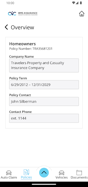 OVC Assurance Screenshot 3