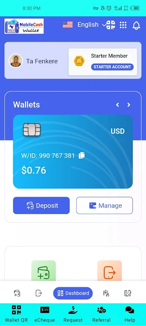 Mobile Cash Wallet Screenshot 2