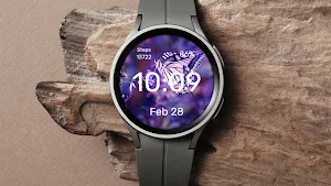 Butterfly in Lilac Watch Face Screenshot 3