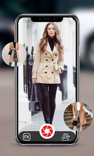 Long Coat Women Photo Editor Screenshot 0