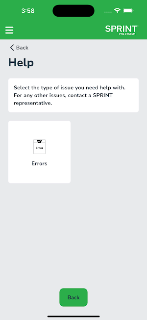 SPRINT® PNS Patient App Screenshot 2