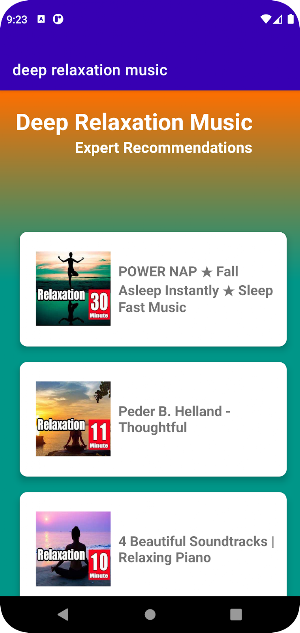 Deep relaxation music Offline Screenshot 0