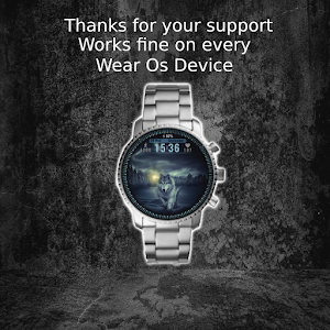Winter Wolf Watchface Wear Os Screenshot 1