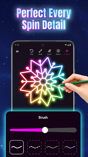 Glow Art: Neon Finger Spinner Screenshot 3