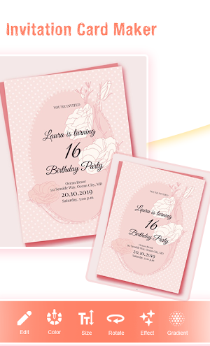 Invitation Card Maker: Ecards & Digital invites Screenshot 1