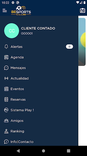 Be Sports Club Screenshot 1