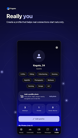 Kogoto: Meet People Nearby Screenshot 1