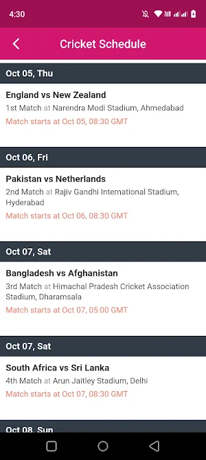 Live Cricket TV : WC 2023 Live Screenshot 1