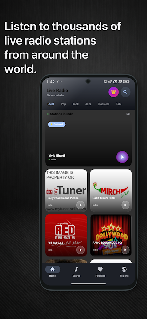 Radio FM - AM Live Stations Screenshot 1