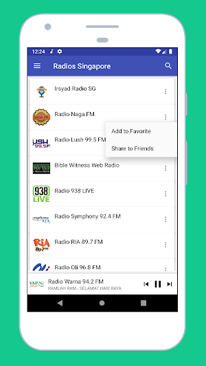 Radio Singapore + FM Radio App Screenshot 2