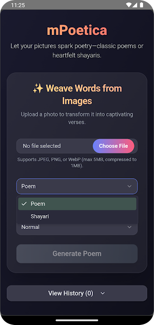 mPoetica Screenshot 2