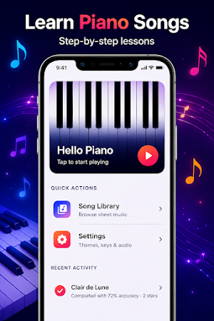 Hello Piano - Learn Piano Fast Screenshot 0