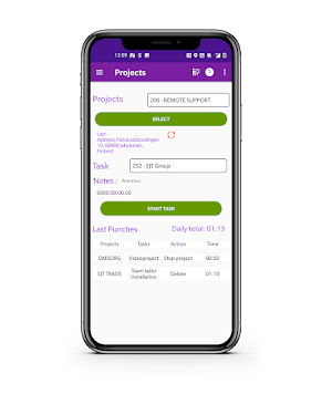 OnTime Work Time app - Easy Screenshot 2