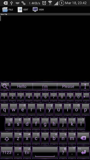 AI Keyboard Theme Frame Purpl Screenshot 0