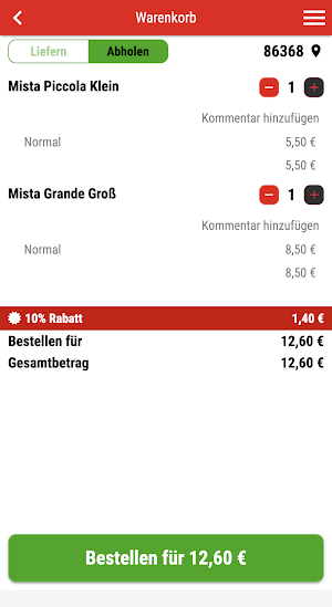 Pizzeria Buon Gusto Gersthofen Screenshot 1