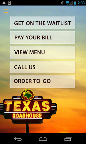 Texas Roadhouse Mobile Screenshot 0