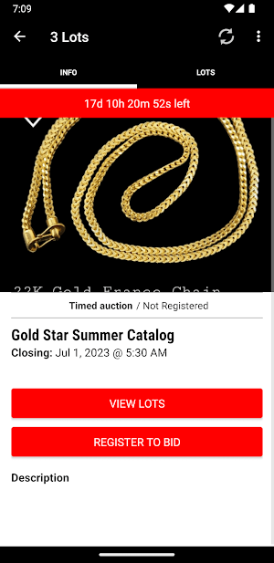 GSJ Auctions Screenshot 1