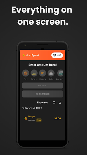 JustSpent:Expense Tracker Screenshot 0