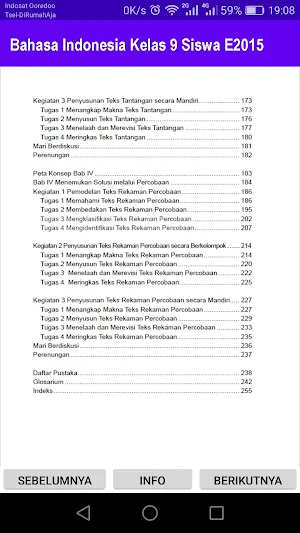 Bahasa Indonesia Kelas 9 Siswa E2015 Screenshot 3