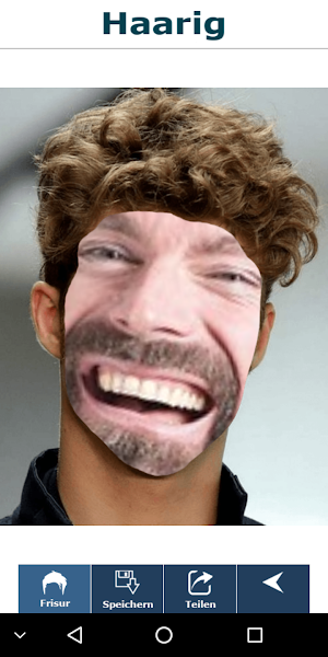 Frisuren Frisur mit Gesicht ausprobieren - Haarig Screenshot 1