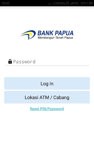 Mobile Banking Bank Papua Screenshot 1