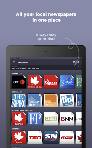 Canadian Newspapers Screenshot 3